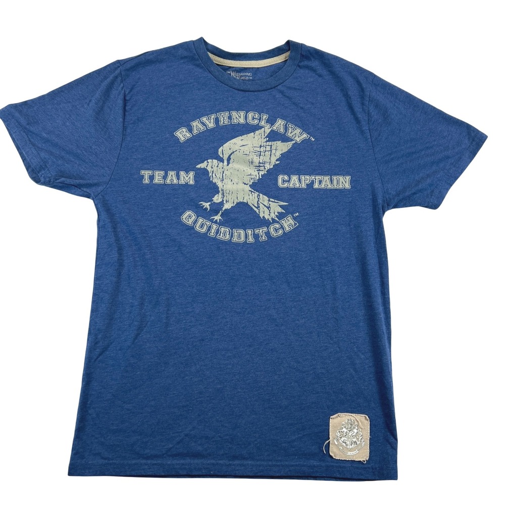 Wizarding World Harry Potter Ravenclaw Team Quidditch Captain T-Shirt Men Small‎